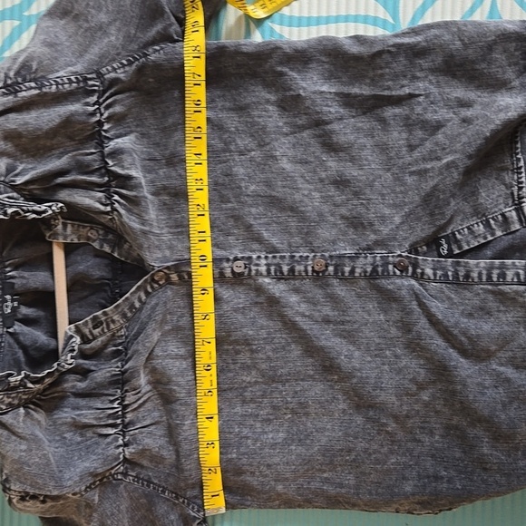 Rails denim button Down Long Sleeve shirt Black Washed Size XS - Picture 9 of 13